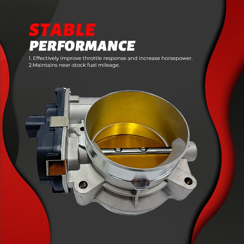 NITOYO Electronic Throttle Body Compatible with 2006-2008 Chevy Avalanche Express Silverado Suburban, GMC Sierra Yukon Envoy, Cadillac Hummer Buick Saab 4.8/5.3/6.0/6.2L, Replaces 12580760 12679524 - Image 3